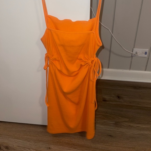 Ribbed Orange Zara Dress - Picture 2 of 3